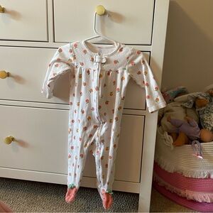 Carters Fruit Print Footie Sleeper Size 9 Months